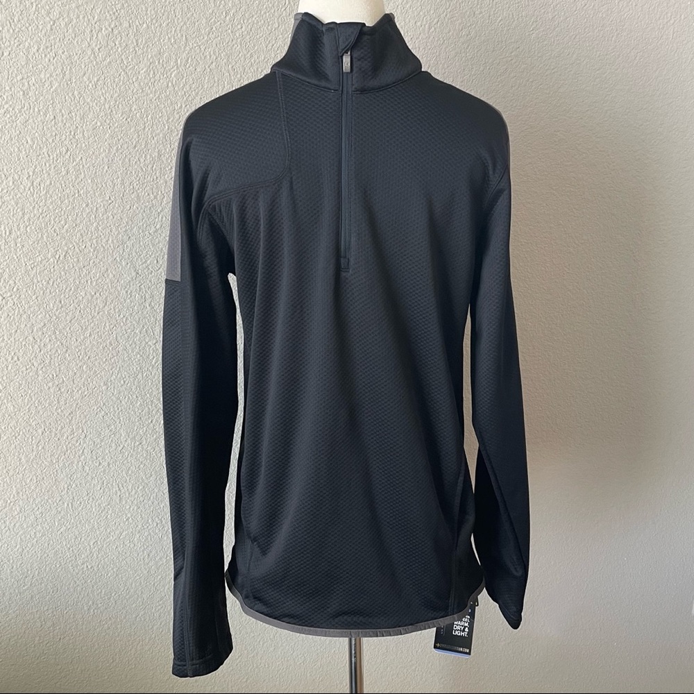 NWT Under Armour Men’s Black Grey Lightweight Loose Pullover Sweater